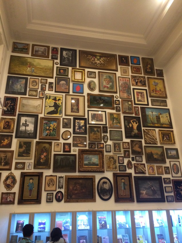 This wall in the rare book room was about the only thing I found pleasant.